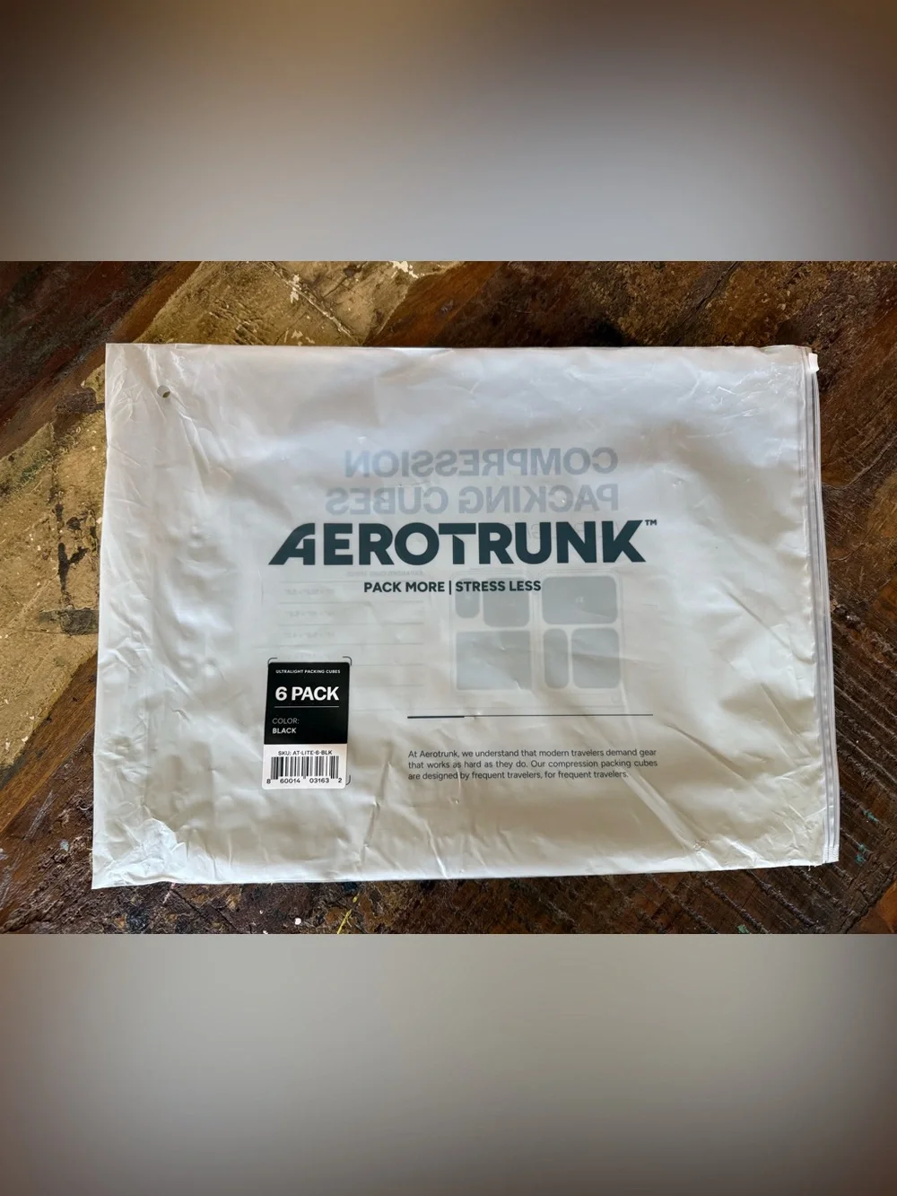 AEROTRUNK Black Packing Cube Set